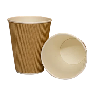 Vaso Polipapel doble capa ripple kraft 25x20 12 Oz (500 unidades)